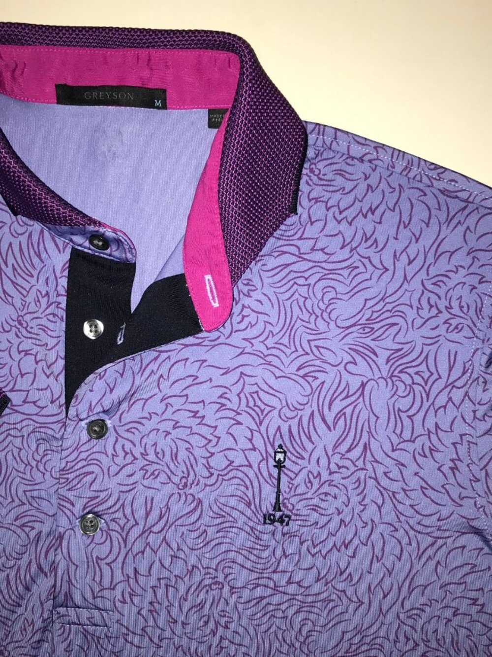 Men's Greyson Short Sleeve Polo Shirt- Size: M - Picture 10 of 15